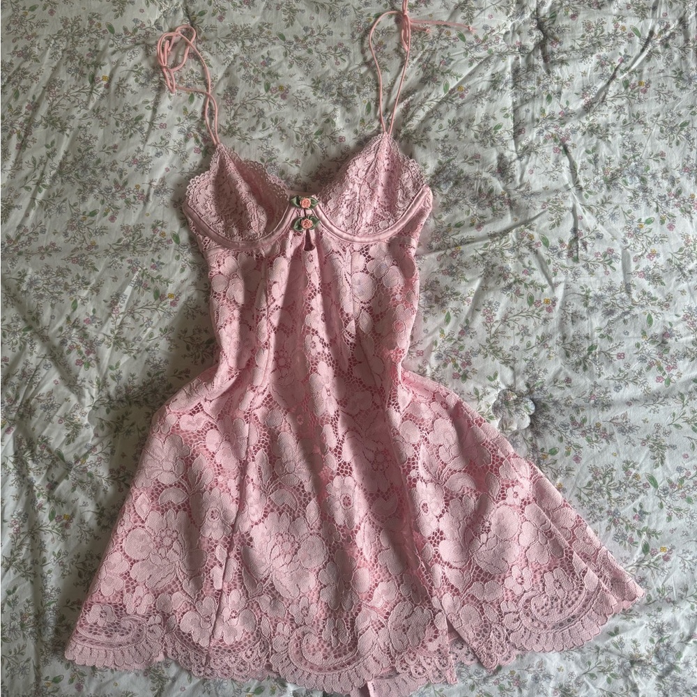 BNWOT FOR LOVE AND LEMONS CREAMSICLE SLIP DRESS